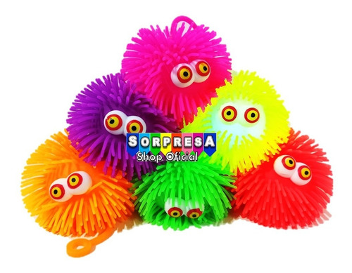 6 Yoyos Squishy Gigante Luz Led Juguete Piñata Bolo Fiesta
