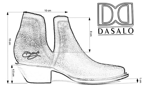 Imagen 3 de 4 de Zapato Tipo Botín Descubierto Para Dama En Fina Piel Vacuno