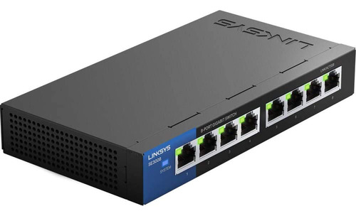Ethernet Switch Linksys Se3008 8-port Gigabit 1,000 Mbps