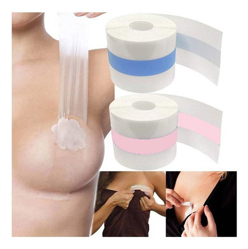 Boob Tape Cinta Levanta Senos Invisible De 5 Metros