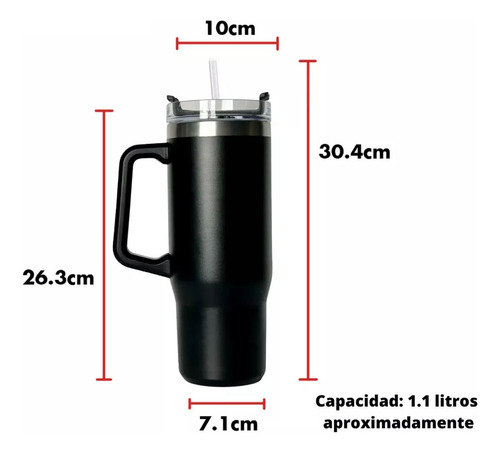 Taza Termo De Acero Inoxidable De 40 Oz