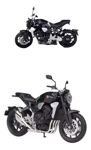 Moto Honda Cb1000r 2018 A Escala 1:18 Welly Coleccionable Negro