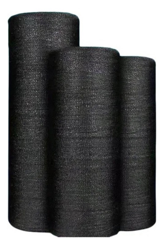 Tejido Media Sombra Negra Al 90% 4mts Ancho X 4mts Largo Negro