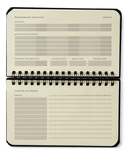 Agenda Planner Cicero Bossa Nova 9x13 2025 Capa Bege