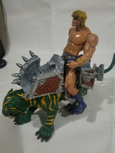 He Man , Battlecat Y Montura Mattel 2001 Originales Motu (Usado)