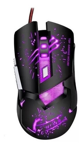 Mouse Gamer Usb Weibo S10 Gaming 6 Botones Rgb 3200dpi 