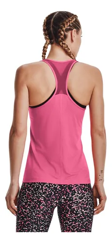 Camiseta Esqueleto Under Armour Racer Tank Mujer-rosa