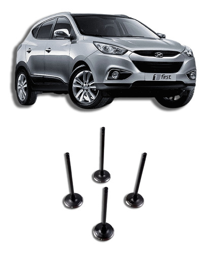 Válvulas De Escapamento Cabeçote Hyundai Ix35 2.0 16v