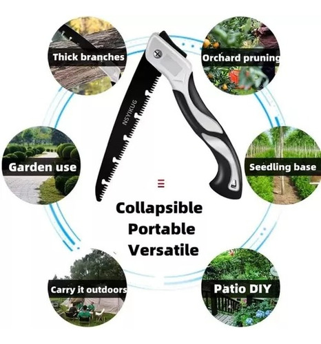 Sierra De Camping Plegable 25cm Carpinterías Acero Calidad S