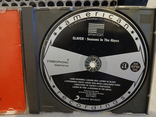 Slayer - Season In The Abyss - Made In Eu (Usado)