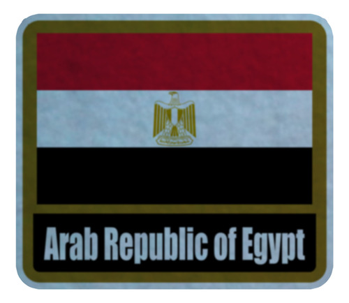 Parche Felpa Para Coser 5cm Set X4 Bandera Egipto Egipto-02 Egipto-02