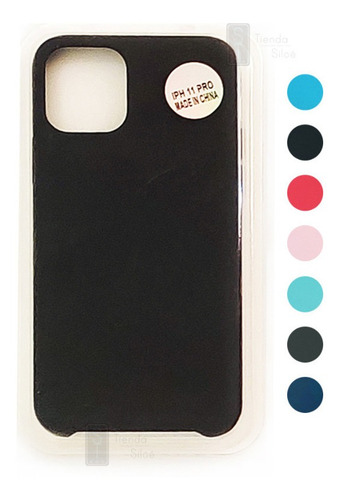 Funda Silicone Case iPhone 11 Pro + Templado 5d +prot Cámara