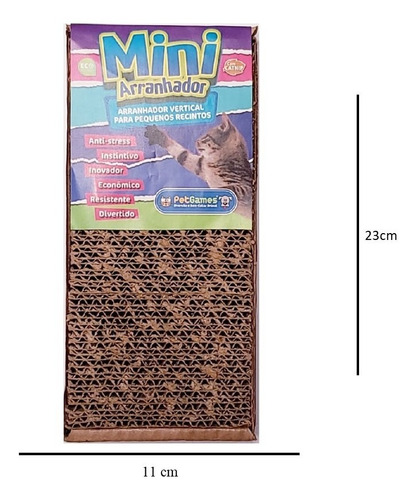 Imagem 5 de 5 de Mini Arranhador Vertical Gatos Pequenos Recintos Com Arame