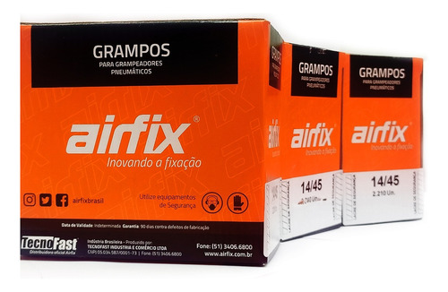 2.210 Pcs - Grampo Airflix 14/45 Pneumático Aço Hammer Ultra