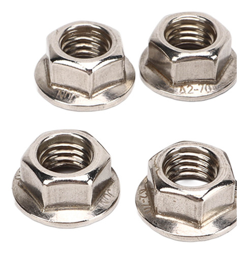 Tuercas De Brida Hexagonal, 40 Unidades, Acero Inoxidable He
