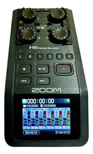 Zoom H6/blk H6 Grabador Portátil De 6 Canales Profesional