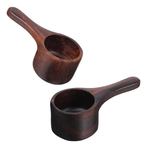 Juego Yardwe 2 Cucharas Medidoras De Madera Para Café