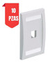 Panduit Placa De Pared Vertical 1 Pto. Blanco 10pza Cfpe1why