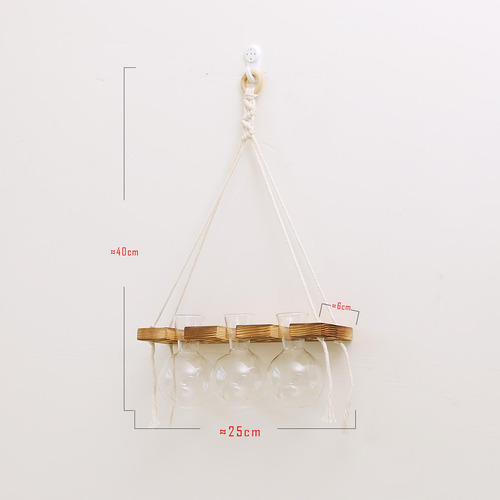 2 Jardineras Para Colgar En La Pared, Florero De Cristal