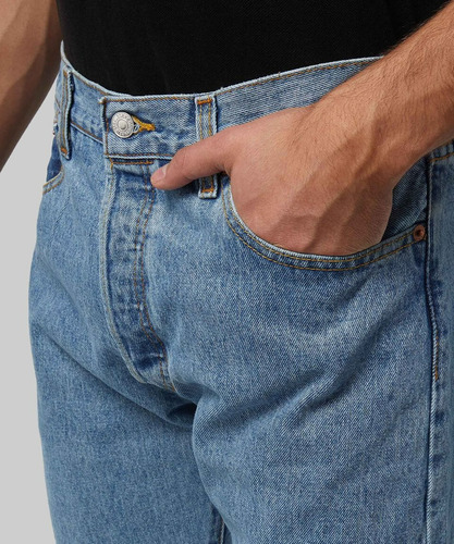 Pantalón De Caballero Jeans Modelo 501 Recto Con Botones