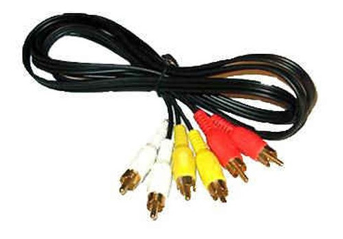 Imagen 3 de 6 de Cable De Audio Y Video - 3 Rca M A 3 Rca M 1.5 Metros