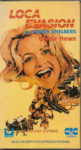 Loca Evasion Vhs Goldie Hawn Steven Spielberg 1974