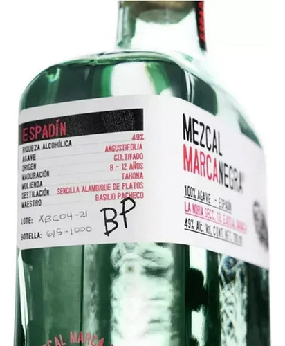 Pack De 12 Mezcal Marca Negra Espadin 750 Ml