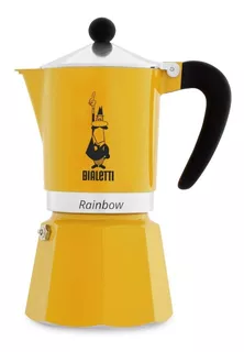 Cafetera Bialetti Moka Express 6 Tazas Rainbow Amarilla