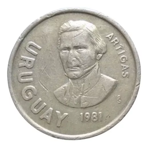 Uruguay 10 Nuevos Pesos 1981 Artigas  Rt2#5