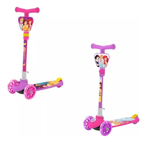 Monopatin Infantil Disney Princesas Plegable 3 Ruedas