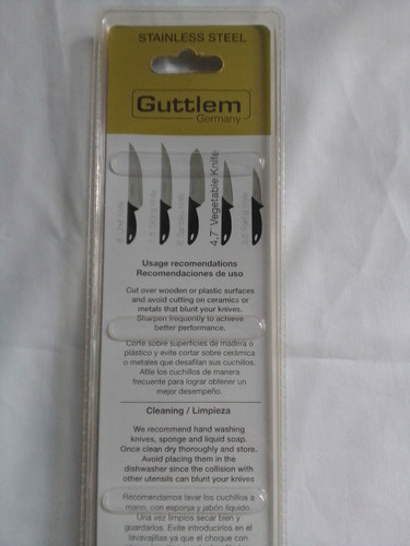 Cuchillo Guttlem Vegetales 12 Cms Acero Inox