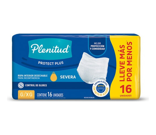 Plenitud Protect Plus Ropa Interior X 16
