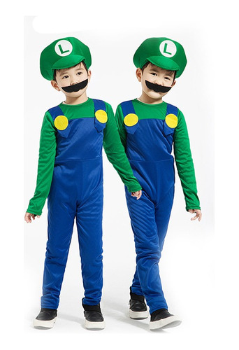 Disfraz Super Mario Bros Disfraz Luigi Niño