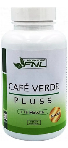 Cafe Verde + Té Matcha Quema Grasa Energía 90 Cápsulas, Fnl