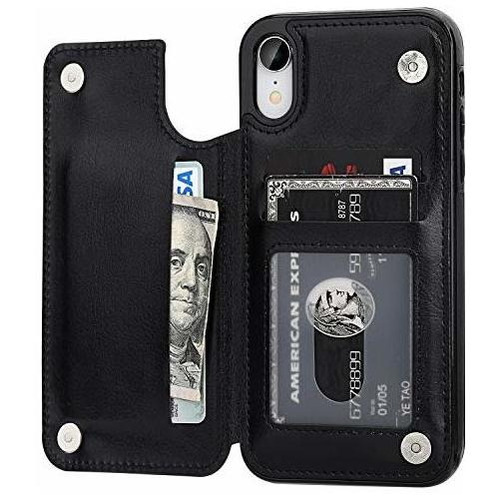 Ot Onetop iPhone XR Wallet Case Con Card Holder, 1rjkk