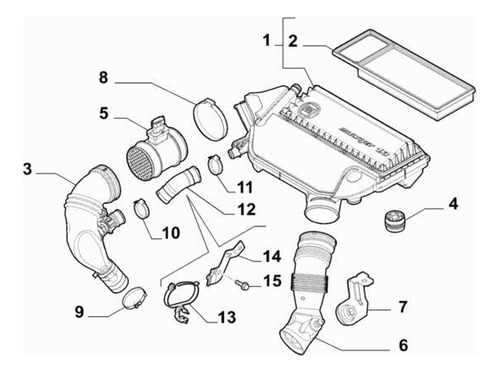 Sensor Flujo De Aire Fiat