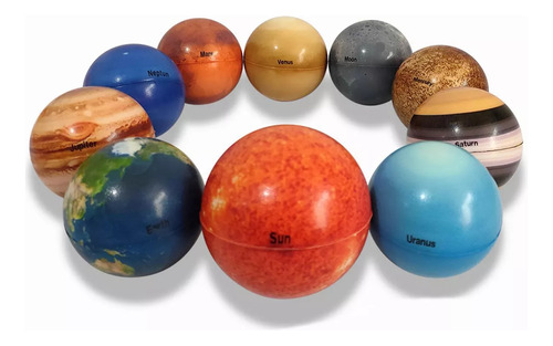 Pelota Planetaria Multifunción Del Sistema Solar, 10 Piezas