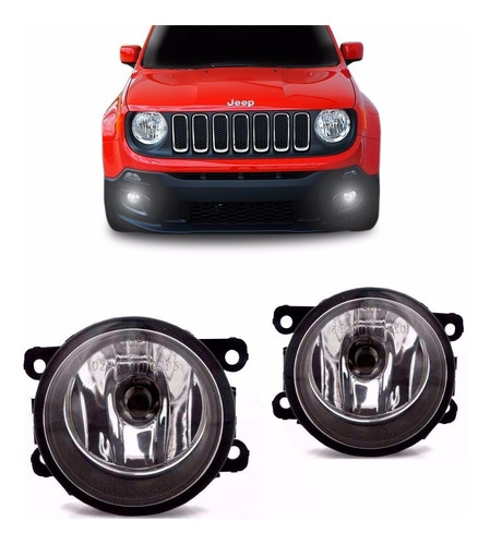 Par Farol Milha Auxiliar Jeep Renegade 2015 2016 2017 2018