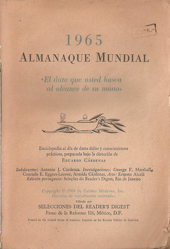 Almanaque Mundial 1965