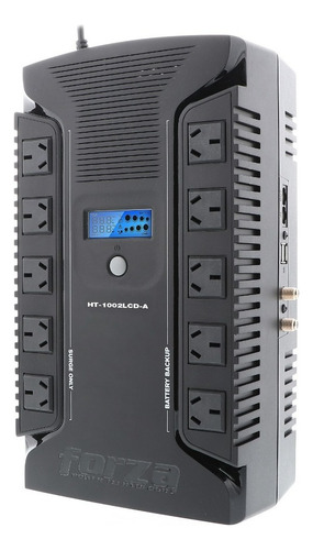 Regulador de tensión Forza HT Series HT-1002LCD-A 1000VA entrada y salida de 220V