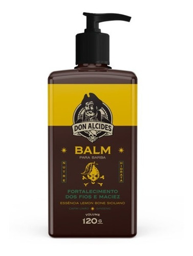 Balm Hidratante Para Barba 120ml - Lemon Bone - Don Alcides