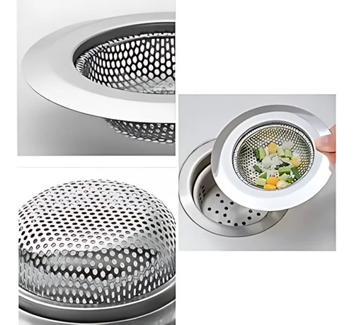 Ralo Linear Clink Inox Prata Redondo 7,5cm