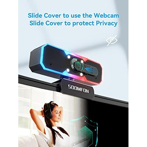 Webcam Juegos, Cámara Web Usb De Transmisión 1080p 60...