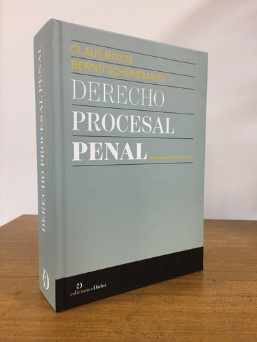 Derecho Procesal Penal - Encuadernado - Roxin, Schunemann