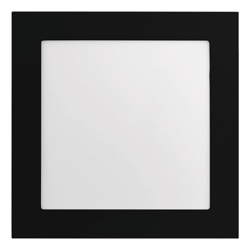 Plafon Led Embutir Preto 20w 22cm Jetblack 3000k 4000k 5700k Estrutura 6500k Branco Frio