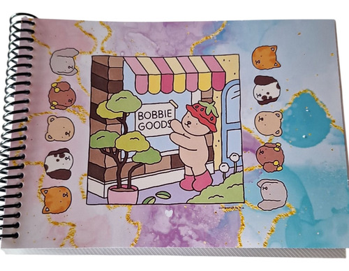 Bobbie.goods Para Colorir Caderno Arco Iris 40 Desenhos