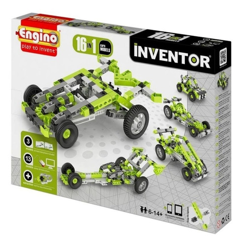 Engino Inventor 16 En 1 Play To Invent Carro