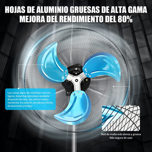 Ventilador 3en1 18 Pulgadas Con 3 Aspas Oscilante 3pcs