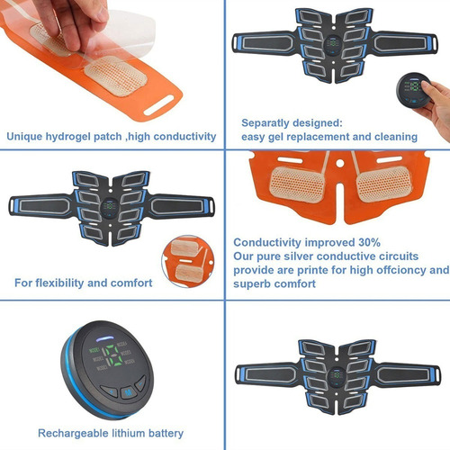 Dispositivo Estimulador Muscular Abs Toner Pro