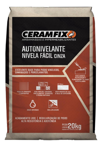 2 Uni Nivela Rápido Argamassa Autonivelante P/ Piso Vinílico
